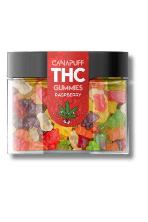 THC Gummibärchen – Himbeere (10 mg THC pro Stück)