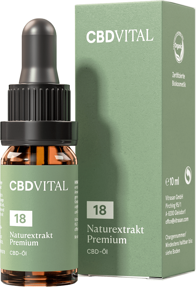 CBD Naturextrakt PREMIUM Öl 18%
